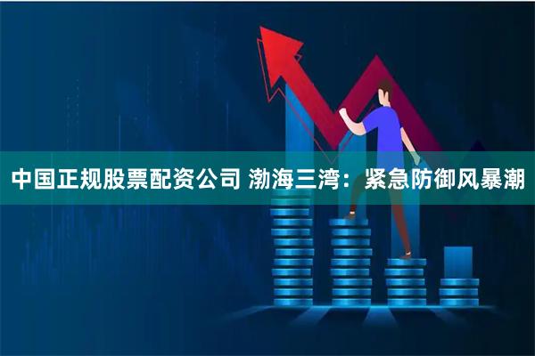 中国正规股票配资公司 渤海三湾:紧急防御风暴潮